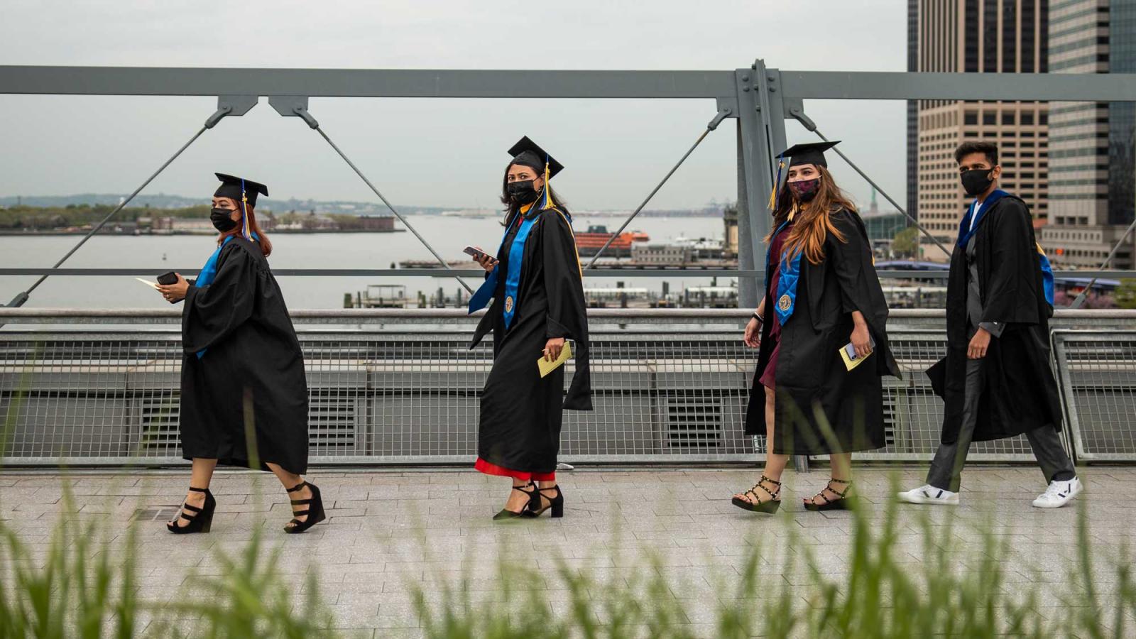 The New York Times featured Pace University’s inperson commencement