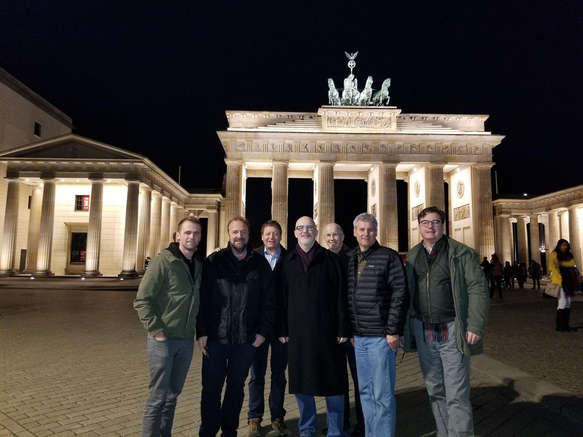 Pictured left to right: Greg Doty, Paul Doty, Matt Worner, Denis McCauley, Brian McCauley, Larry Bellom, and Scott MacWhinnie.