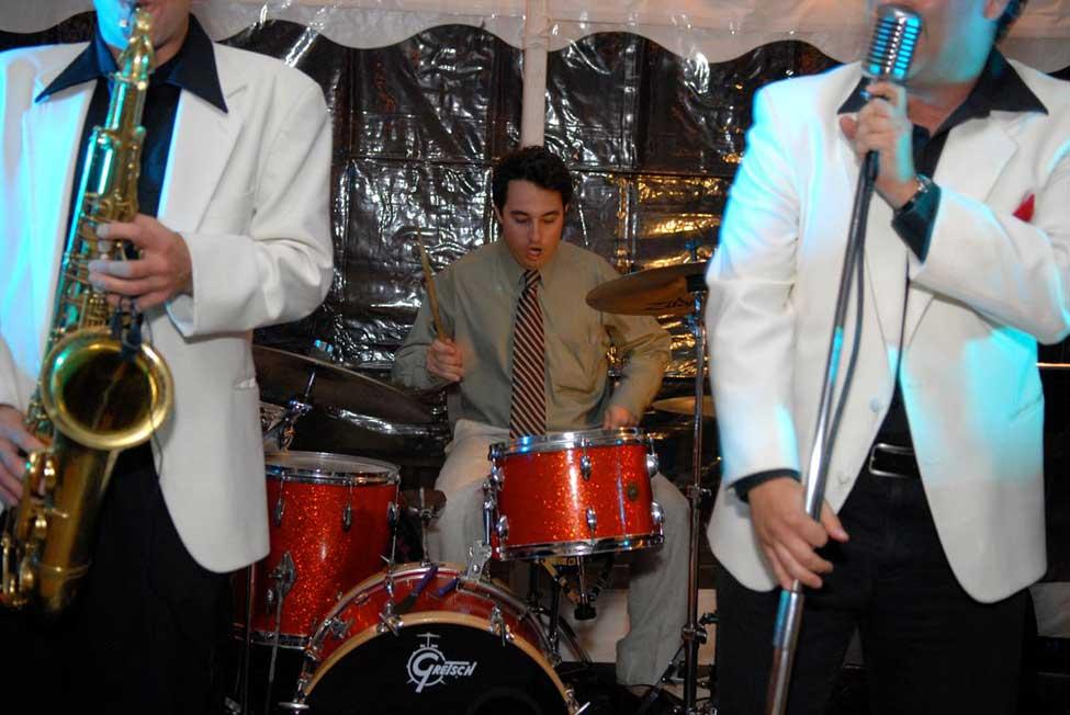 Law Professor Josh Galperin on the drums at his wedding