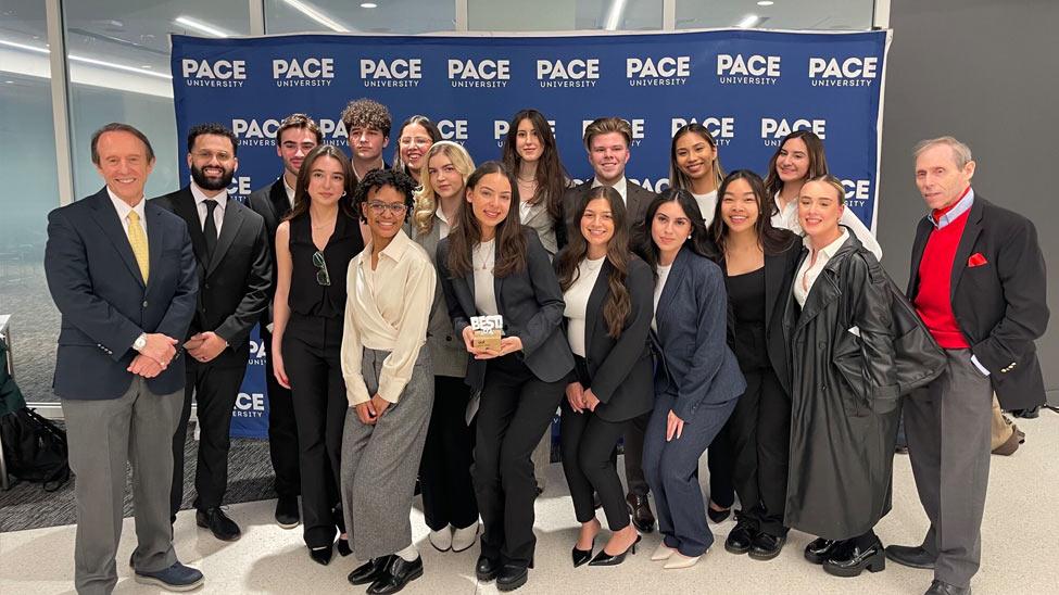 Pace's Brand Marketing team posing for the camera. 