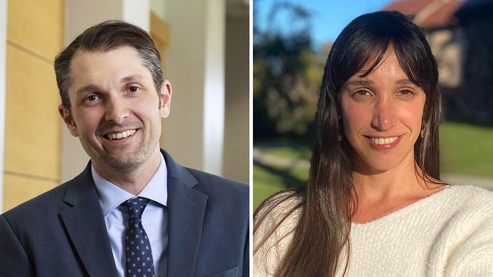 Elisabeth Haub School of Law Professor Jason Czarnezki and Barbara Ballan ’23 LLM (current SJD student and Sustainable Business Law Fellow)