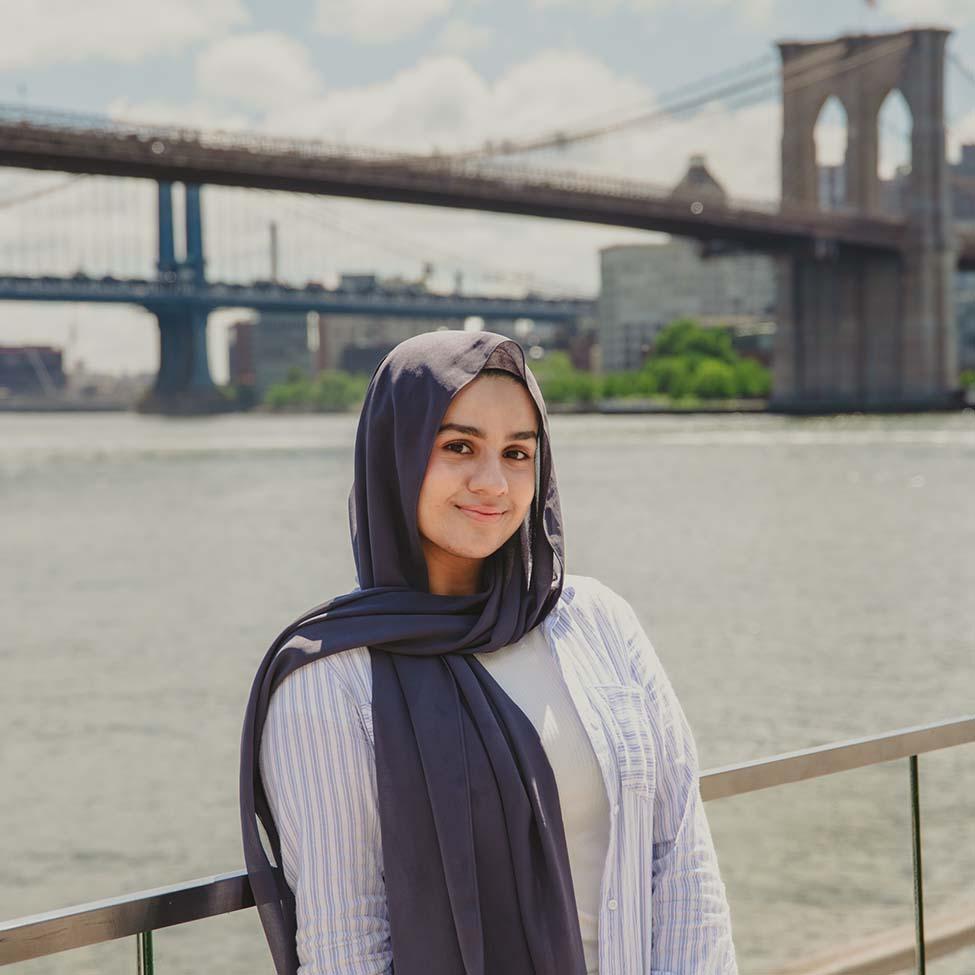 Ifra Haque, summer intern for the Helene & Grant Wilson Center for Social Entrepreneurship at Pace University.