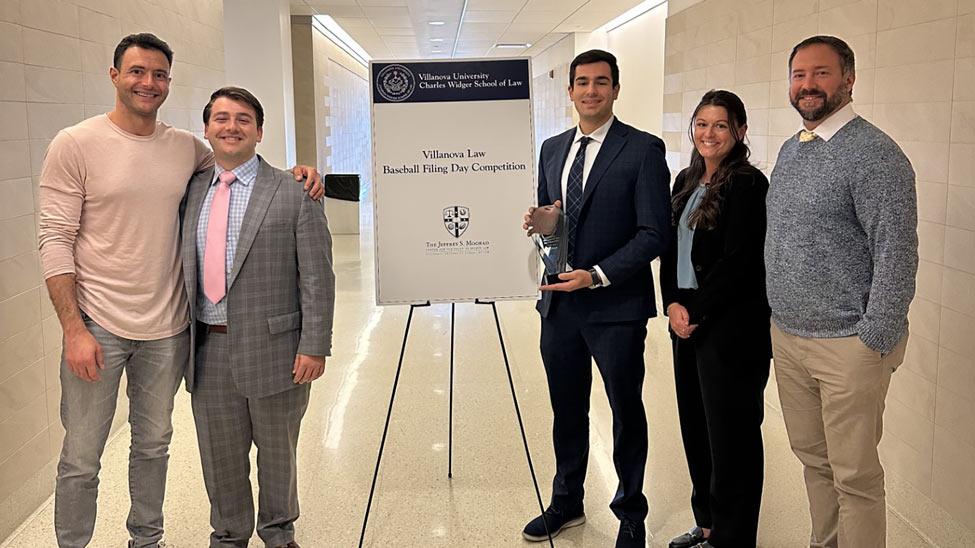 Elisabeth Haub School of Law students Marc Bisogno, Mike Minoli, Andrew Laffler, Maddie Law, and Dan Masi '14