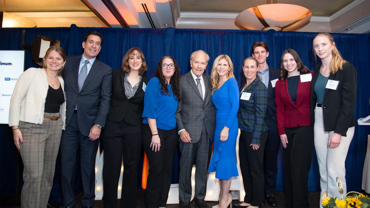 Elisabeth Haub School of Law Professor John Nolon with students and alumni of Land Use Law Center