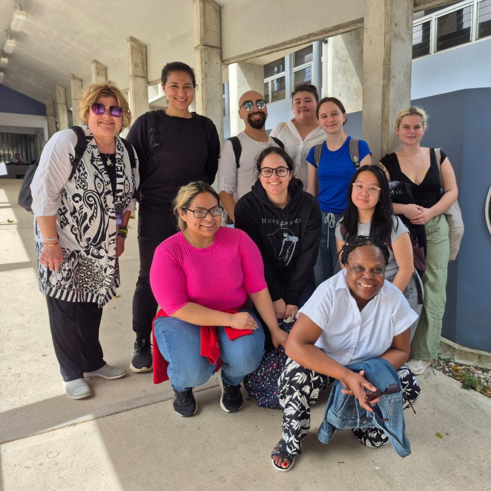 Pace University College of Health Professions Dr. Jennifer Tokash, OTD and Occupational Therapy students in Costa Rica for study abroad winter 2025