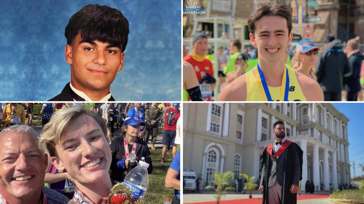 Top left Robert Capolongo, top right George Davis, bottom left William Richard, bottom right Izaan Hamid.