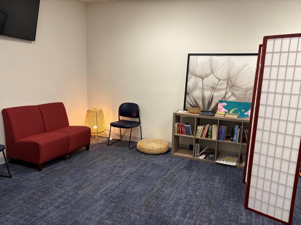 A view inside Pace University's Prayer and Meditation room on the New York City Campus, located in 41 Park Row.