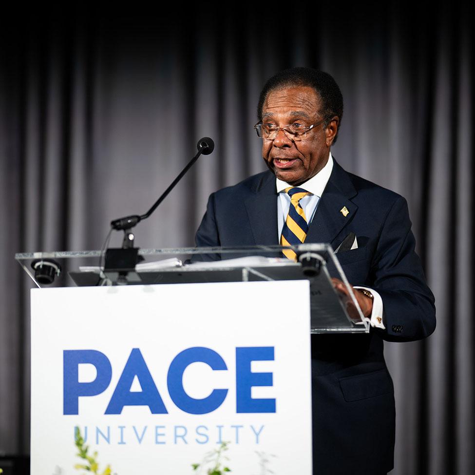 Pace University honored John Lyle ’66 during the 61st annual Spirit of Pace Awards dinner held on June 12 at the American Museum of Natural History in New York City.