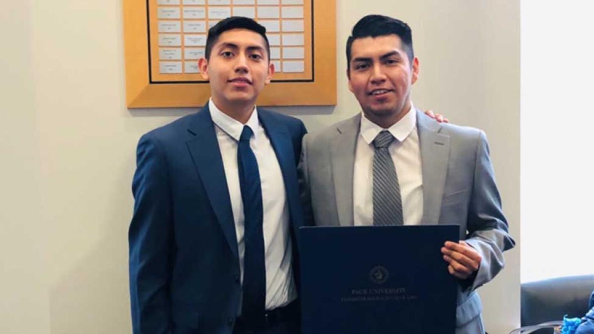 Photo of Campeche brothers-law student and alumnus