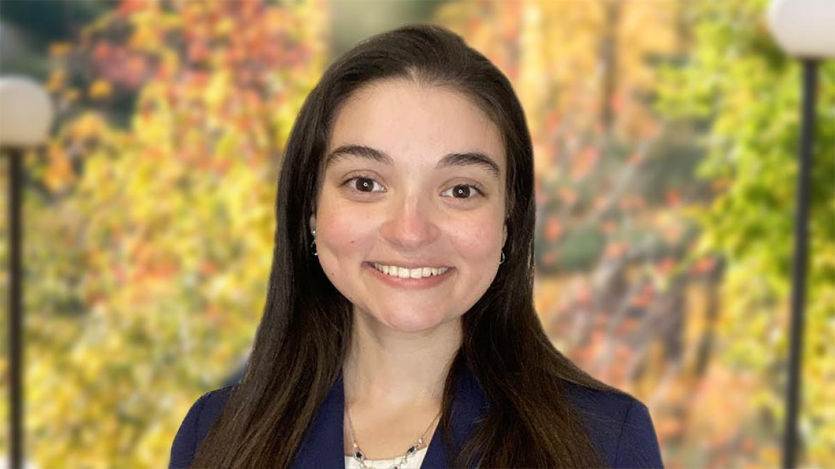 Pace University's Psychology Pleasantville student Stephanie Spruck