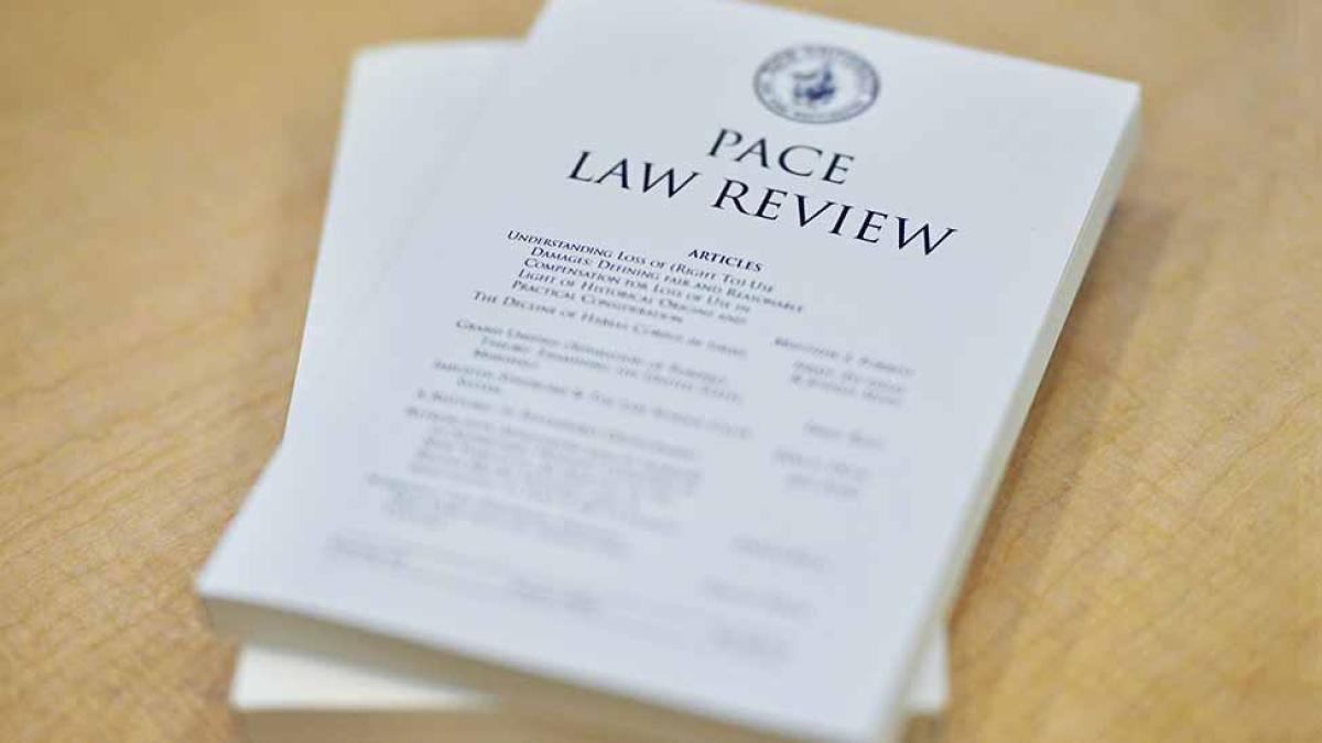 cover of Pace Law Review