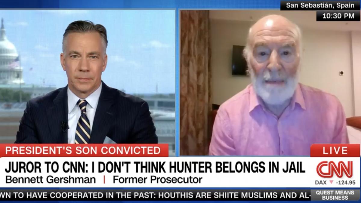 Bennett Gershman speaking with Jim Sciutto on a CNN broadcast.