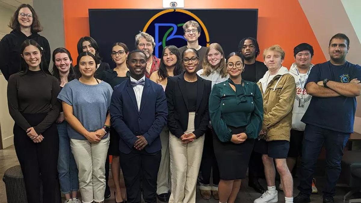 Pace students and researchers of the Blue CoLab posing for the camera. 