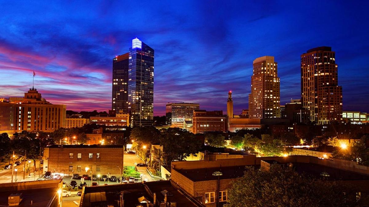 skyline of White Plains, NY