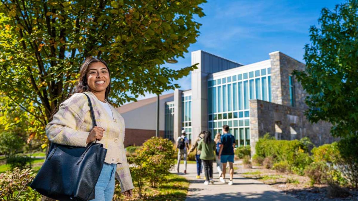 Pace University student at the Westchester campus