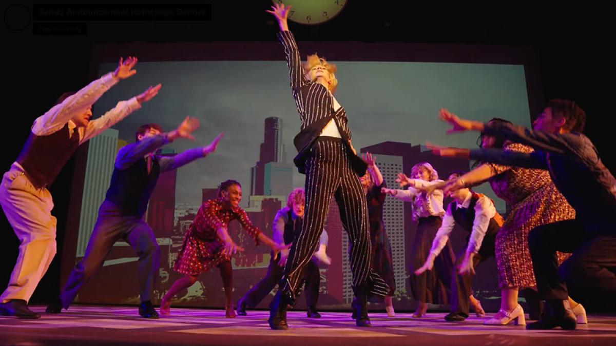 Performers on stage at the Pace University Sands College of Performing Arts