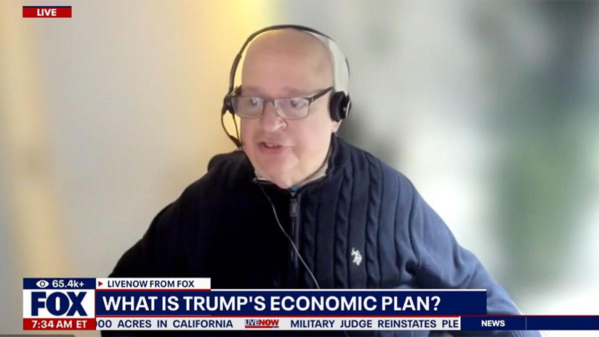 Pace University Clinical Associate Professor of Economics Mark Weinstock, MA, speaking to Fox about Trump's economic plans