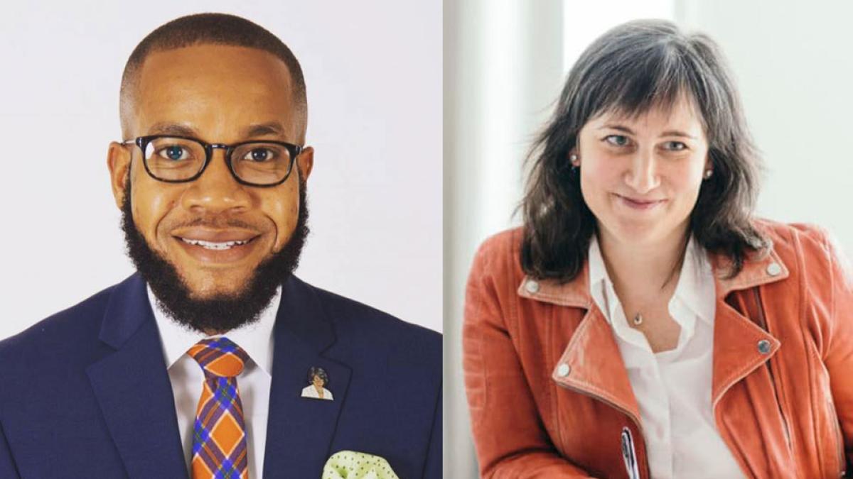 Pace University's Project Pericles grant recipients Communication and Media Studies Professor Melvin Williams and Political Science Professor Laura Tamman