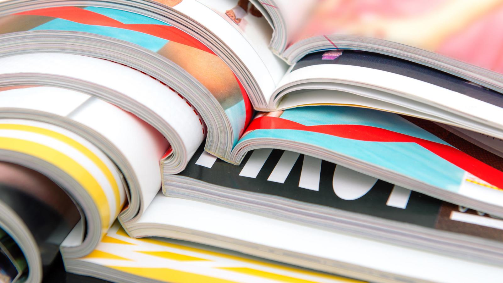 stack of magazines