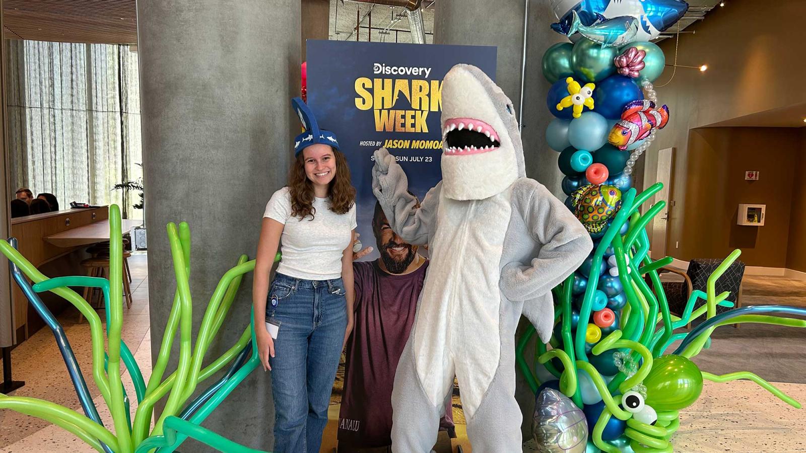 Lubin student Bianca Mazur at Warner Brothers internship 