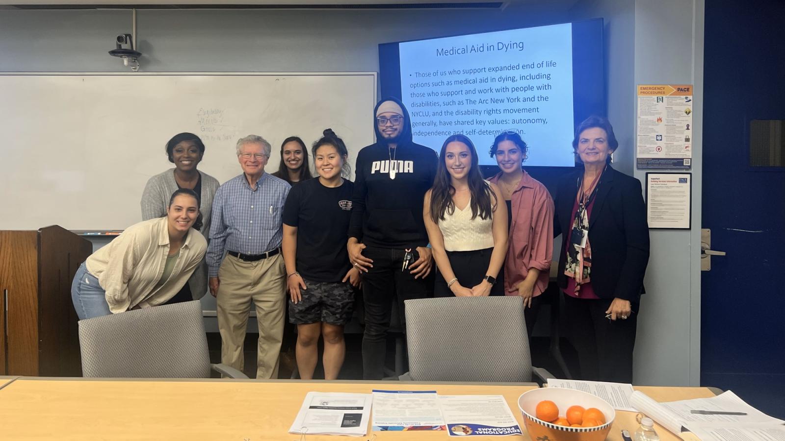 Elisabeth Haub School of Law at Pace University students and staff from the JJLS EJA Disability Rights Clinic