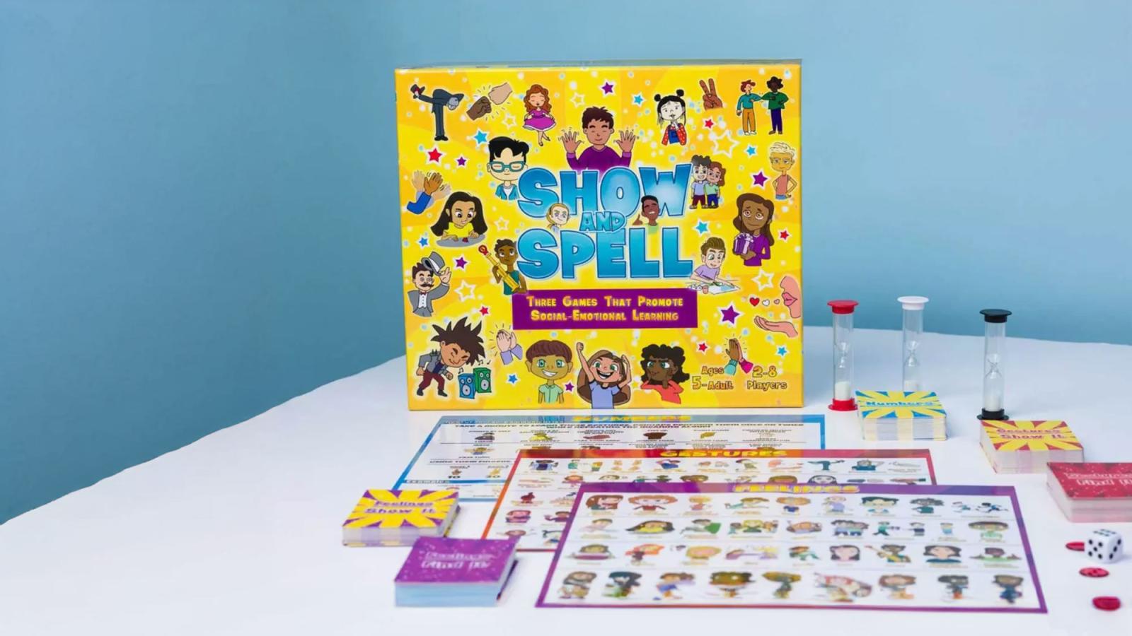 Stan Royzman, PsyD, a 2016 graduate of Dyson’s School-Clinical PsyD program's children's board game called Show and Spell 