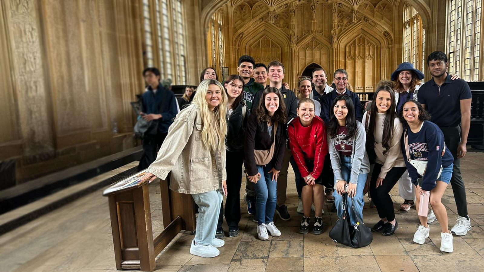 Pace University Public Administration students in Oxford during Study Abroad