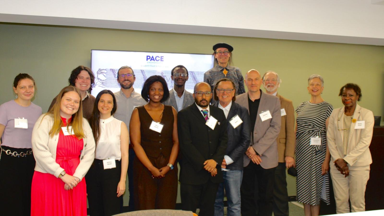 Elisabeth Haub School of Law at Pace University faculty, staff, students, and Lenape elders