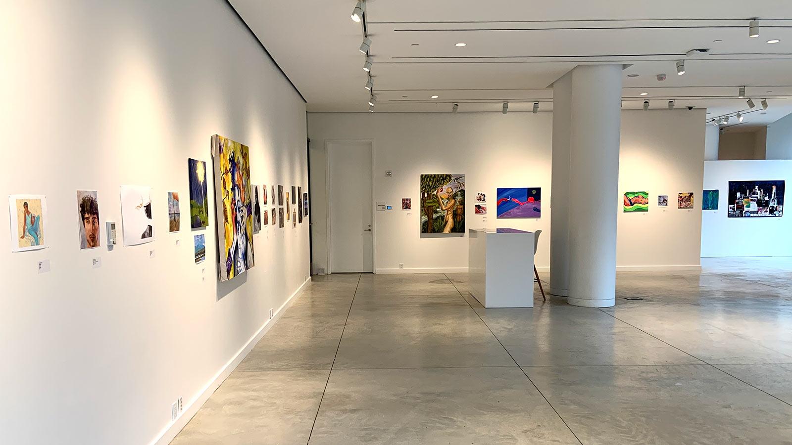 2021 Annual Art Student Exhibition in the gallery