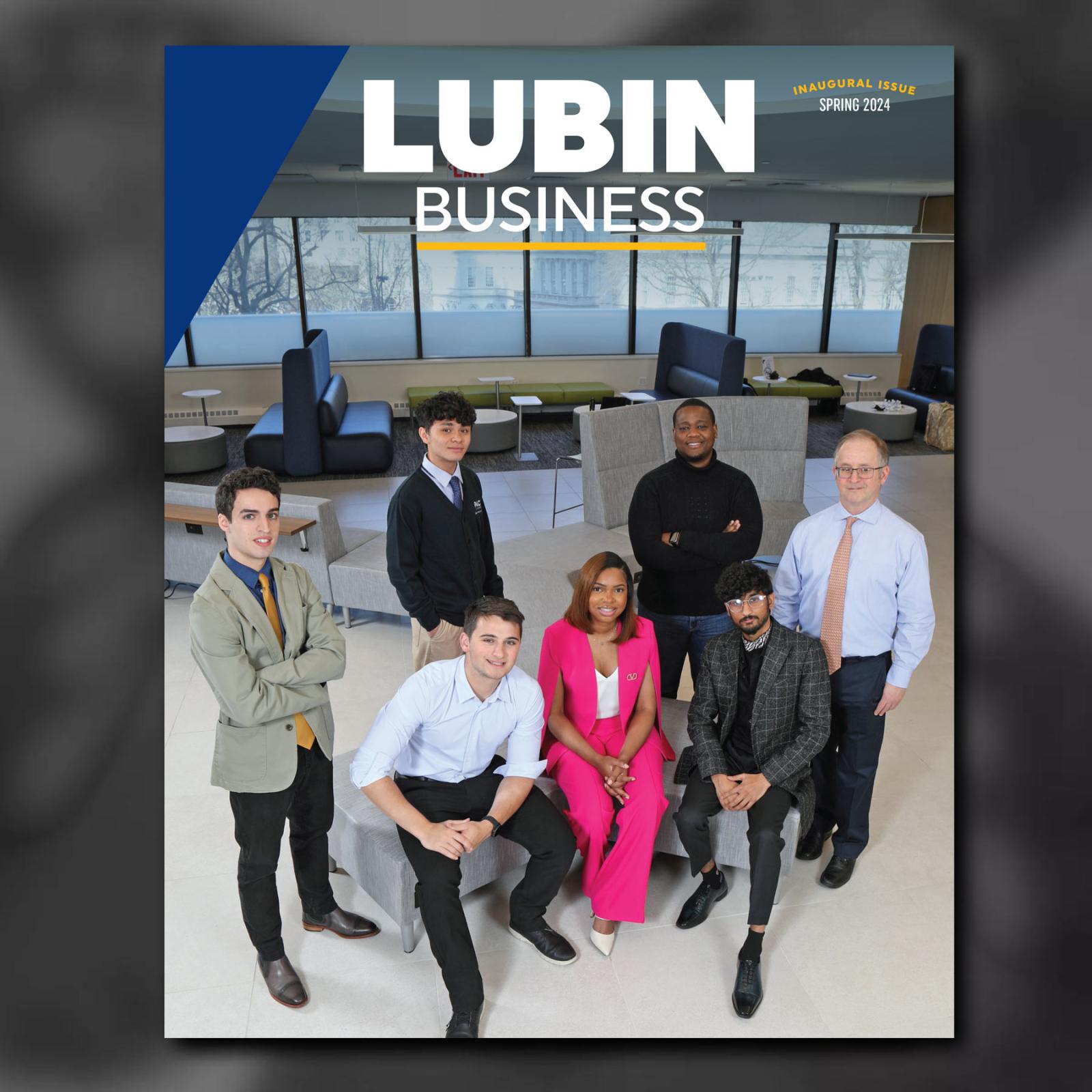 Cover of the inaugural issue of the Lubin Business Magazine