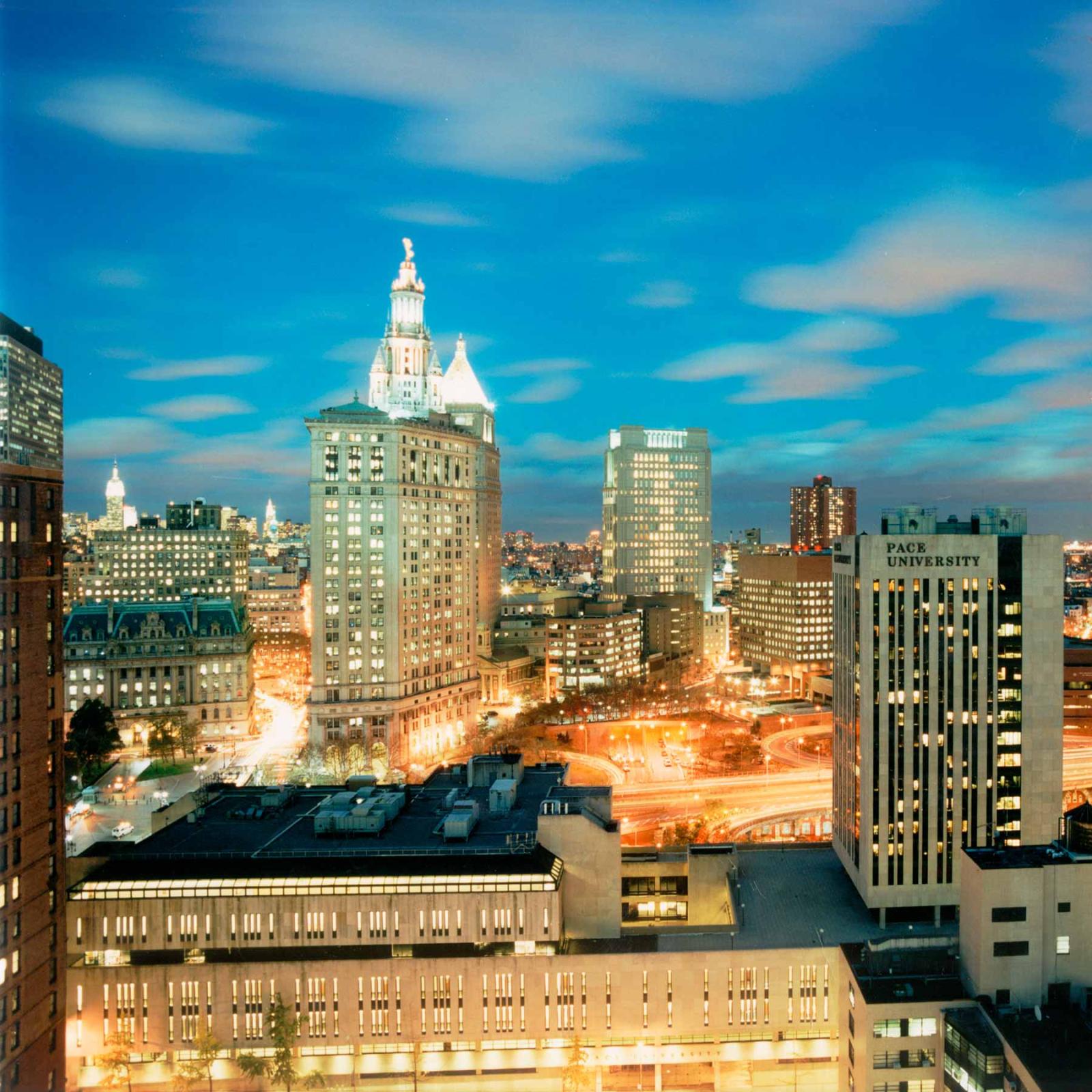 Pace University, NYC skyline