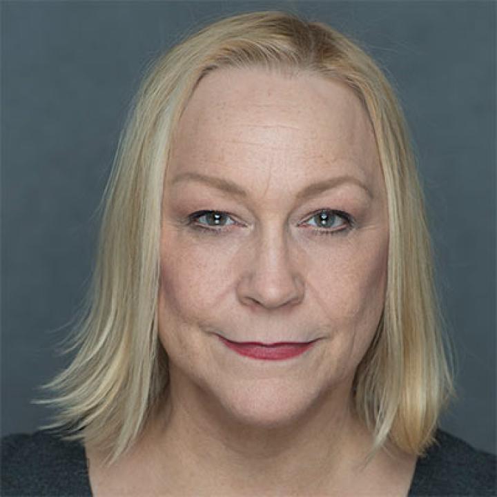 Headshot of actress and Pace University faculty member, Cathy Haas: